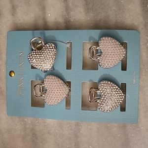 🤍Heart Hair Clip Bling